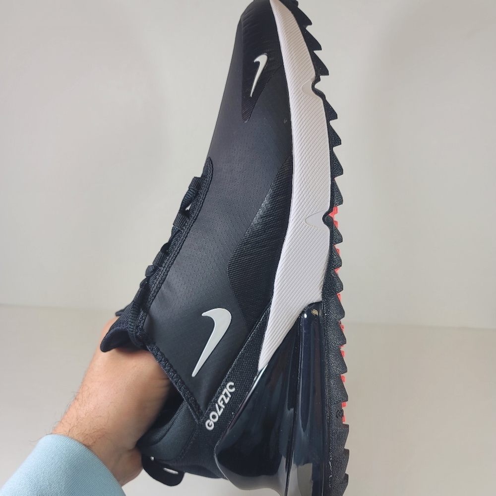 Nike Air Max 270 G Golf Shoes Black White CK6483-001 Men's Sizes New - Picture 6 of 9